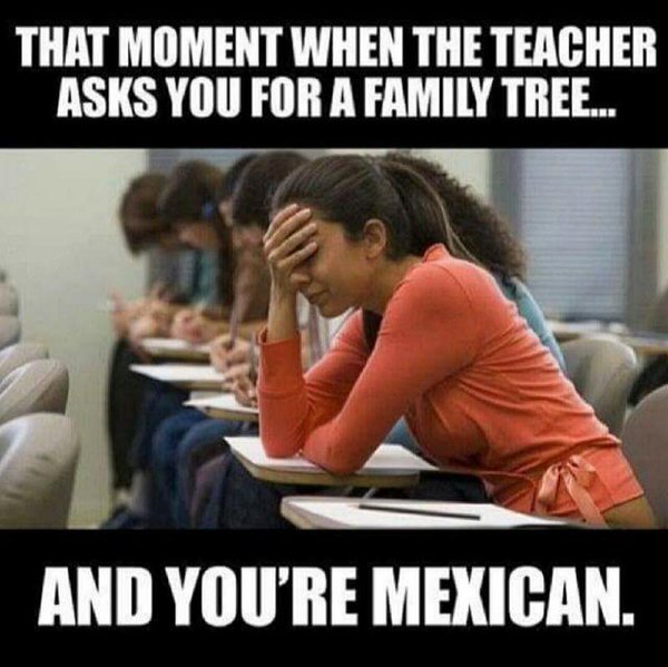 Family tree when you are Mexican